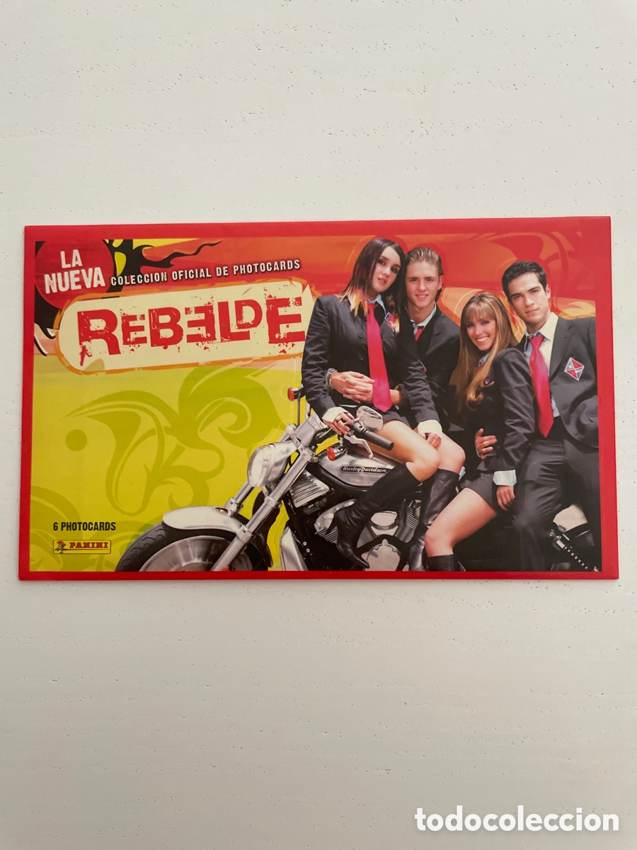 Coleccionismo cromos antiguos: Sobre de Photocards sin abrir REBELDE - Foto 1