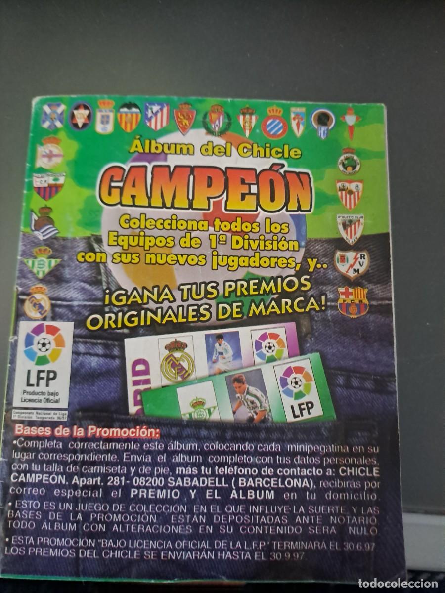 Coleccionismo cromos antiguos: ALBUM DEL CHICLE CAMPEON 1996 1997 TIENE 264 CROMOS Y LE FALTAN 21 CROMOS
