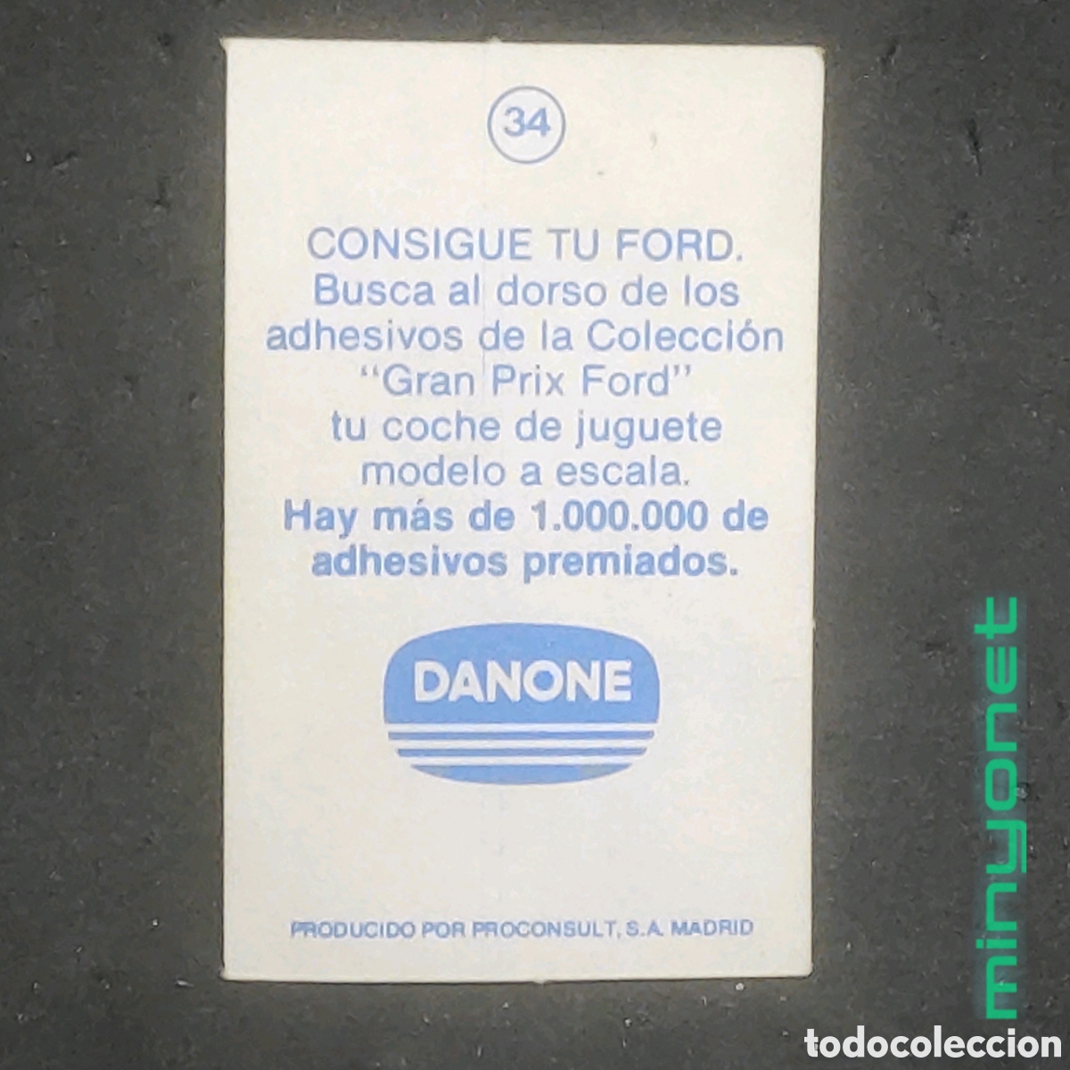 Coleccionismo cromos antiguos: Cromo Danone Gran Prix Ford - 34 - Foto 2