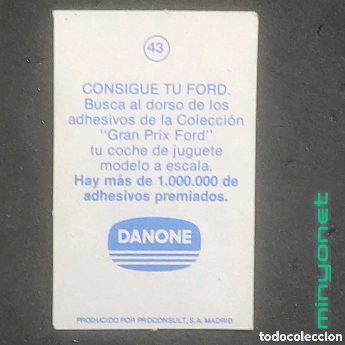Coleccionismo cromos antiguos: Cromo Danone Gran Prix Ford - 43 - Foto 2