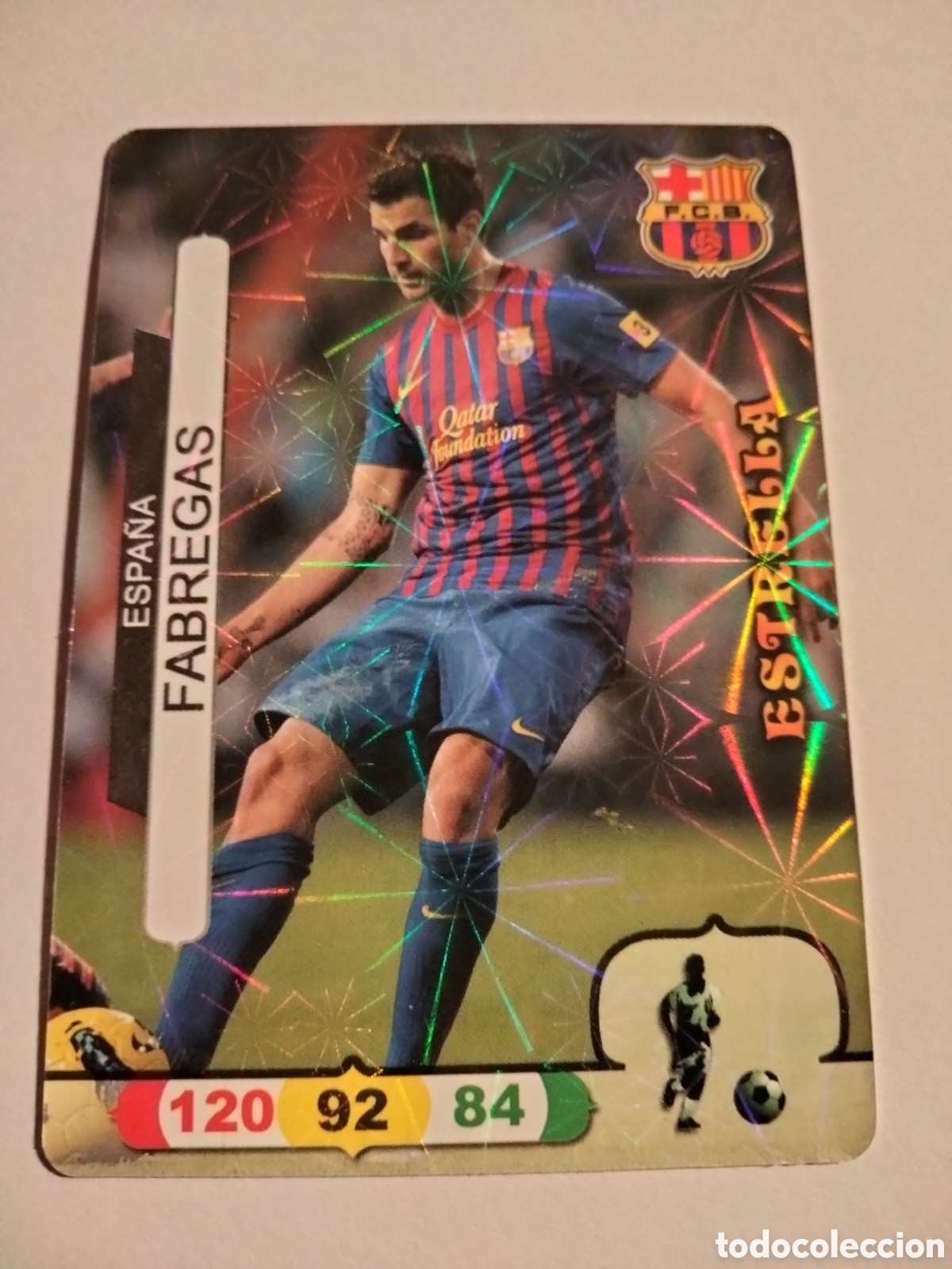 Collezionismo Figurine antiche: FABREGAS FC. BARCELONA ESTRELLA CIMA DE LA LIGA 2011/12