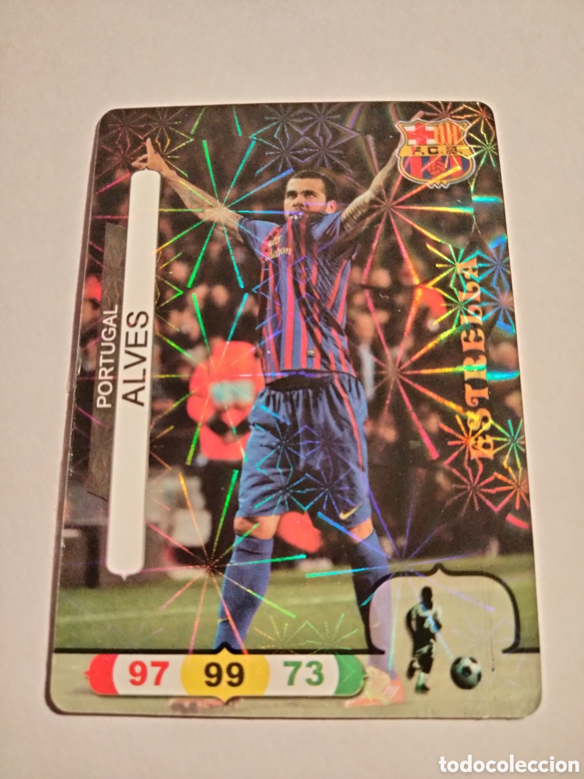 Collezionismo Figurine antiche: ALVES FC. BARCELONA ESTRELLA CIMA DE LA LIGA 2011/12