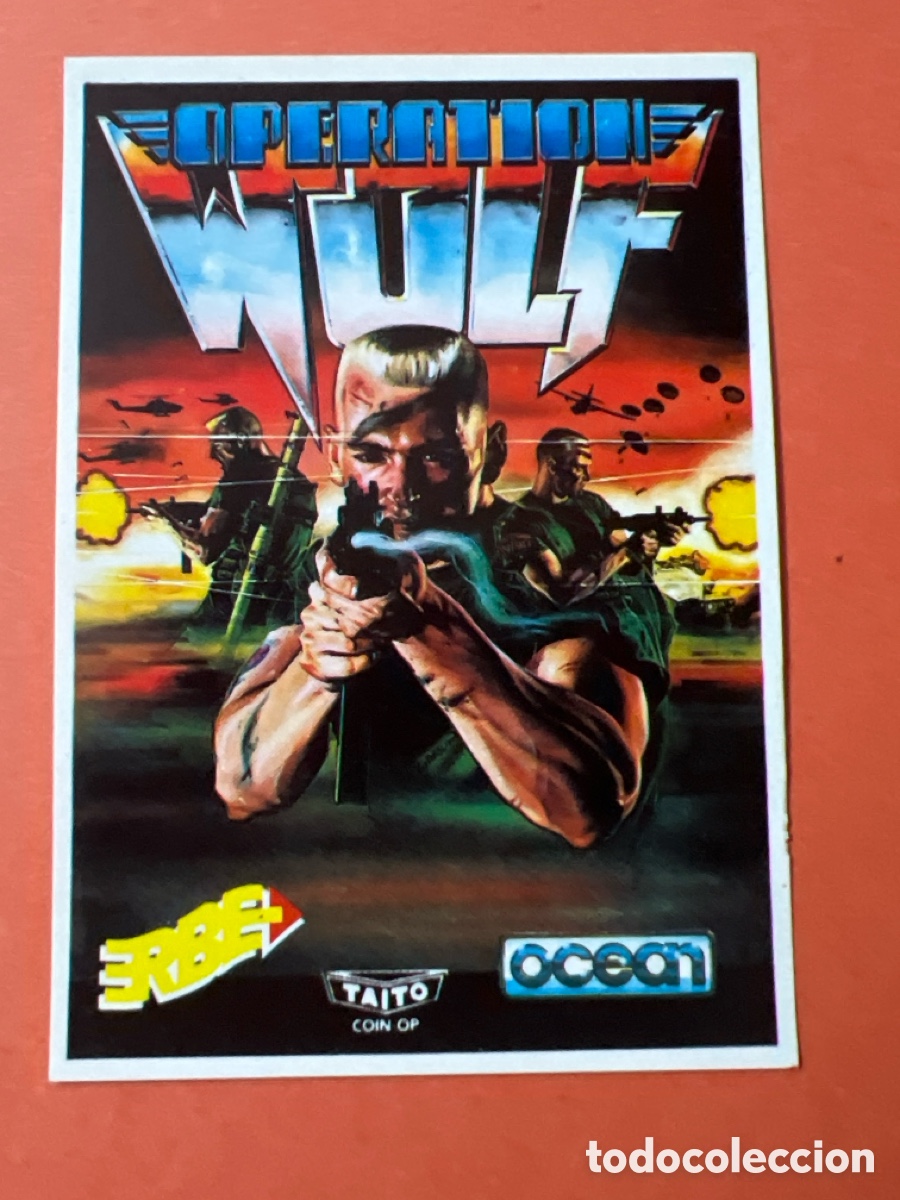 Coleccionismo cromos antiguos: C3286. SOFTWARE COLLECTION CROMO NUNCA PEGADO N&ordm; 76 OPERATION WOLF - Foto 1