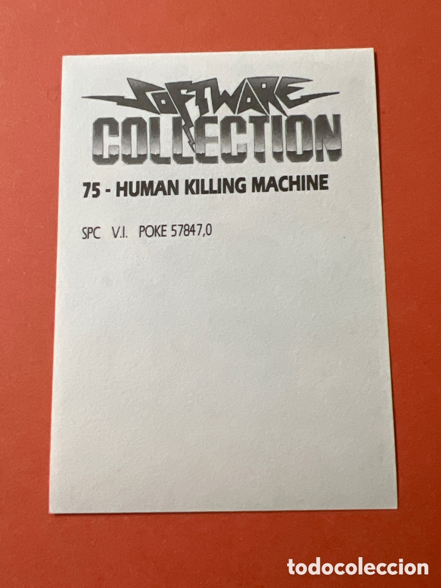 Coleccionismo cromos antiguos: C3409. Software Collection cromo numero 75 HKM Human Killing Machine - Foto 2