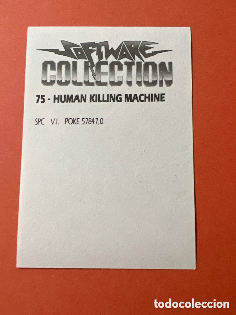 Coleccionismo cromos antiguos: C3665. Software Collection cromo numero 75 HKM Human Killing Machine - Foto 2