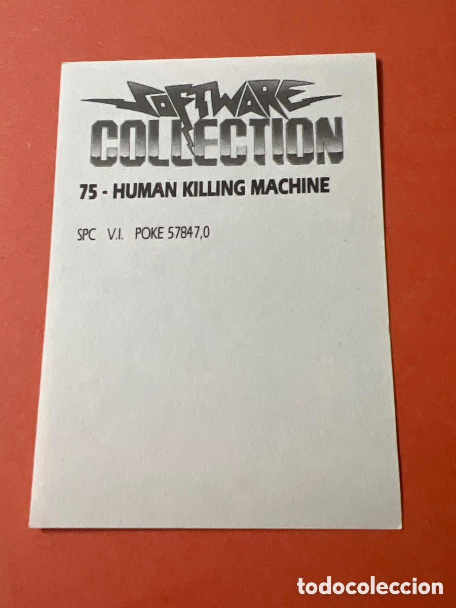 Coleccionismo cromos antiguos: C3740. Software Collection cromo numero 75 HKM Human Killing Machine - Foto 2