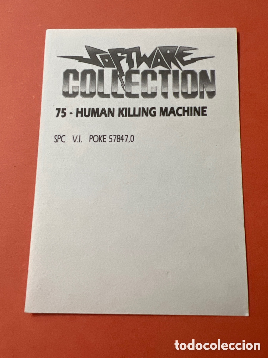 Coleccionismo cromos antiguos: C3767. Software Collection cromo numero 75 HKM Human Killing Machine - Foto 2