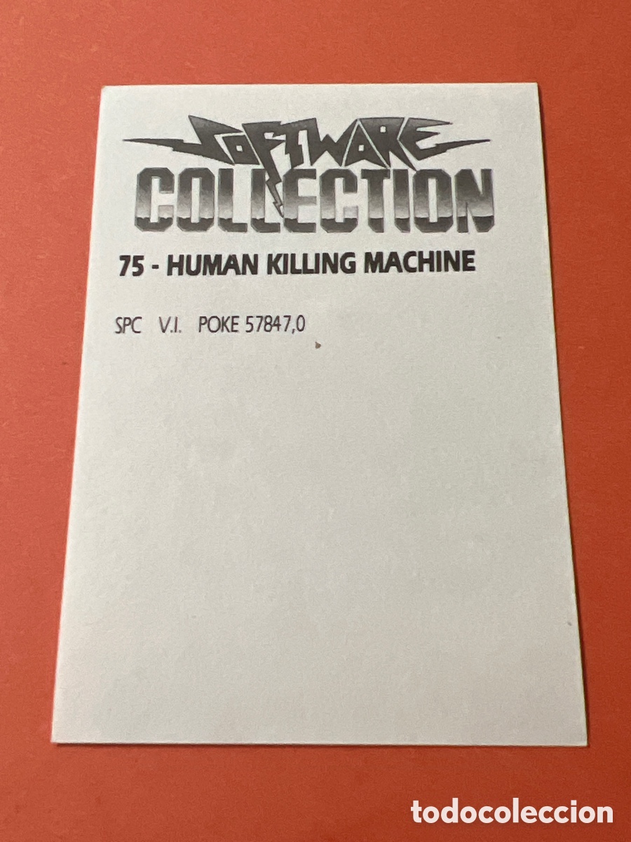 Coleccionismo cromos antiguos: C3781. Software Collection cromo numero 75 HKM Human Killing Machine - Foto 2