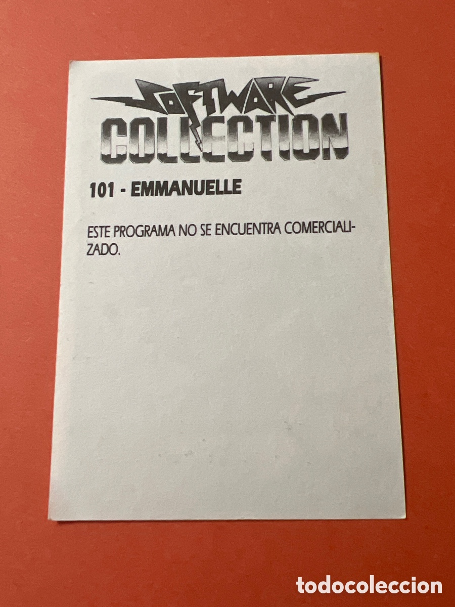 Coleccionismo cromos antiguos: C3918. SOFTWARE COLLECTION CROMO NUNCA PEGADO N&ordm; 101 EMMANUELLE - Foto 2