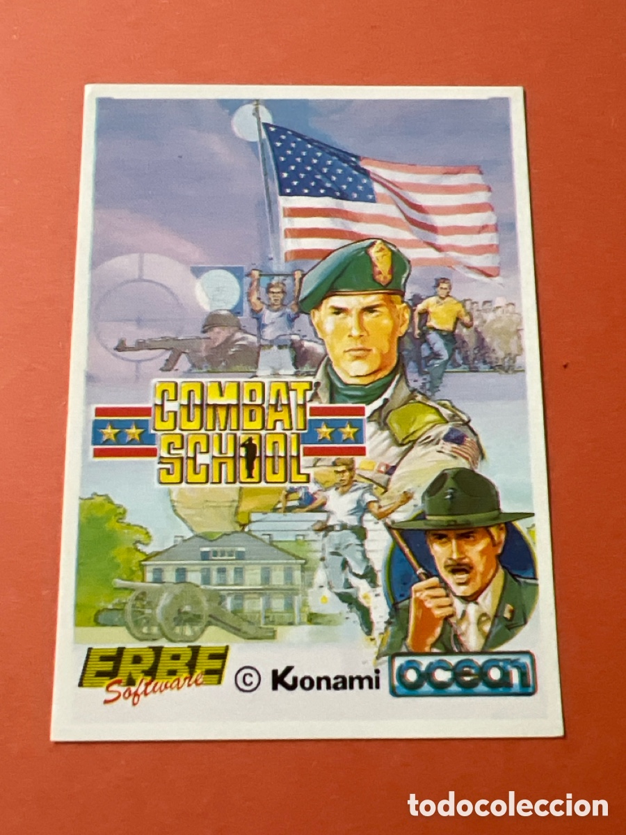 Coleccionismo cromos antiguos: C3928. SOFTWARE COLLECTION CROMO NUNCA PEGADO N&ordm; 80 COMBAT SCHOOL - Foto 1