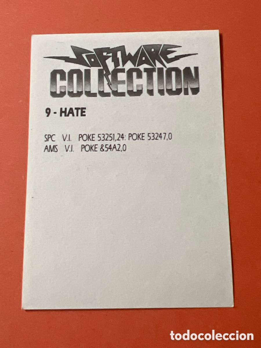 Coleccionismo cromos antiguos: C4003. SOFTWARE COLLECTION CROMO NUNCA PEGADO N&ordm; 9 HATE ERBE - Foto 2