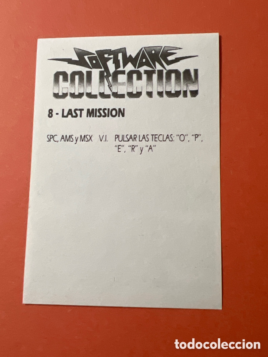 Coleccionismo cromos antiguos: C4022. CROMO SOFTWARE COLLECTION 8 LAST MISSION - Foto 2