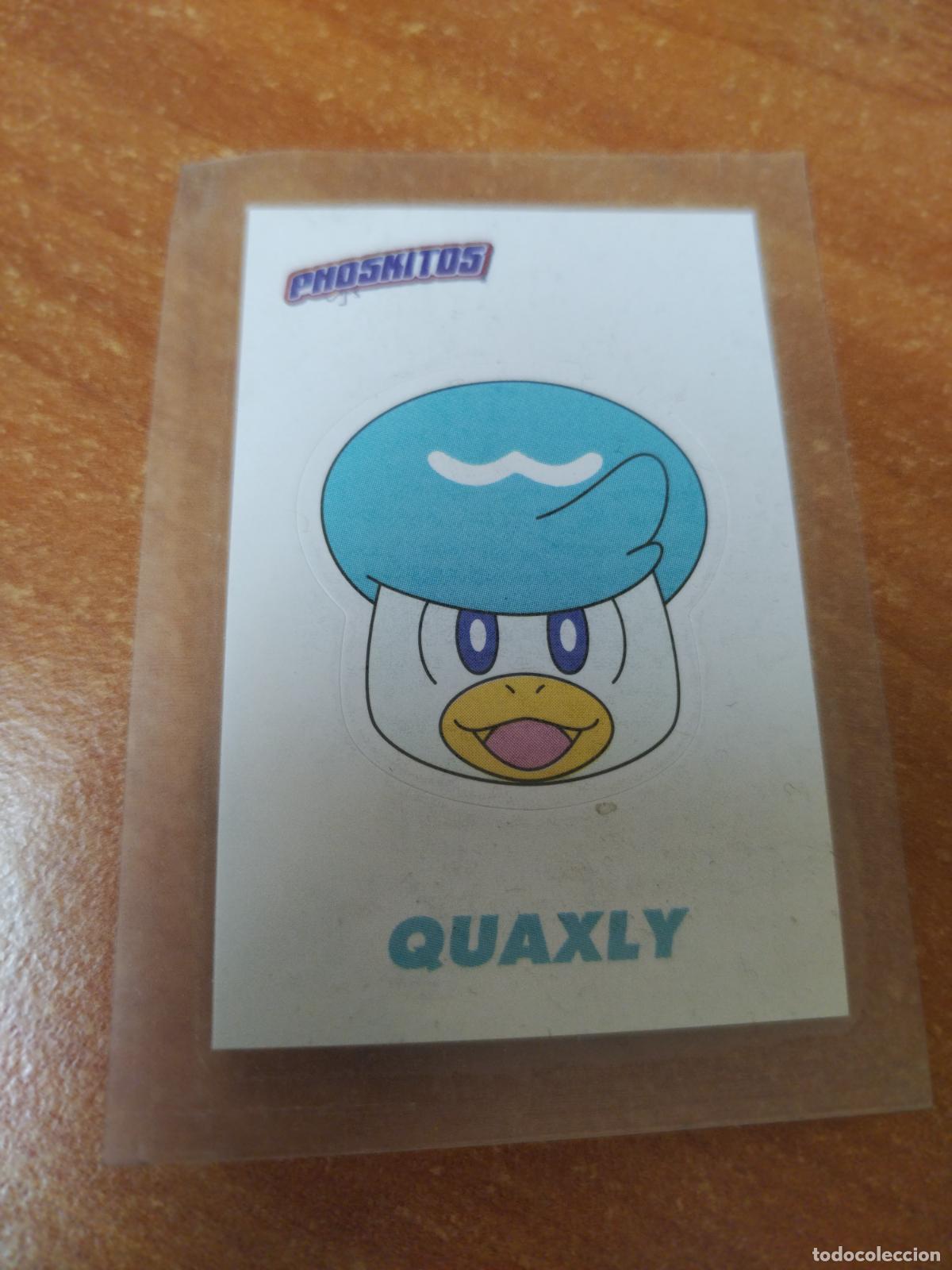 Coleccionismo Cromos antiguos: CROMO PEGATINA PHOSKITOS ( POKEMON QUAXLY )NUEVO EN SU ENVOLTORIO DE 2024