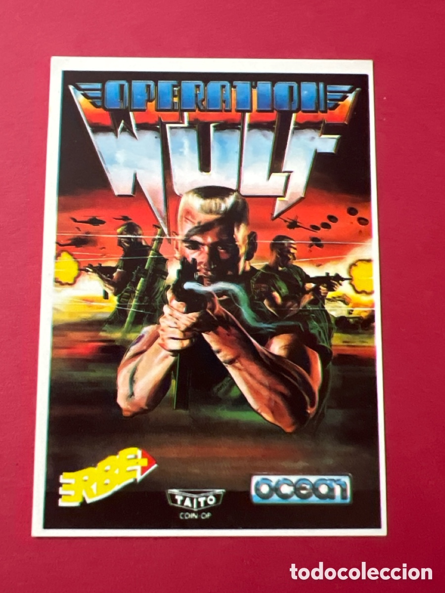 Coleccionismo cromos antiguos: C5990. SOFTWARE COLLECTION CROMO NUNCA PEGADO N&ordm; 76 OPERATION WOLF - Foto 1