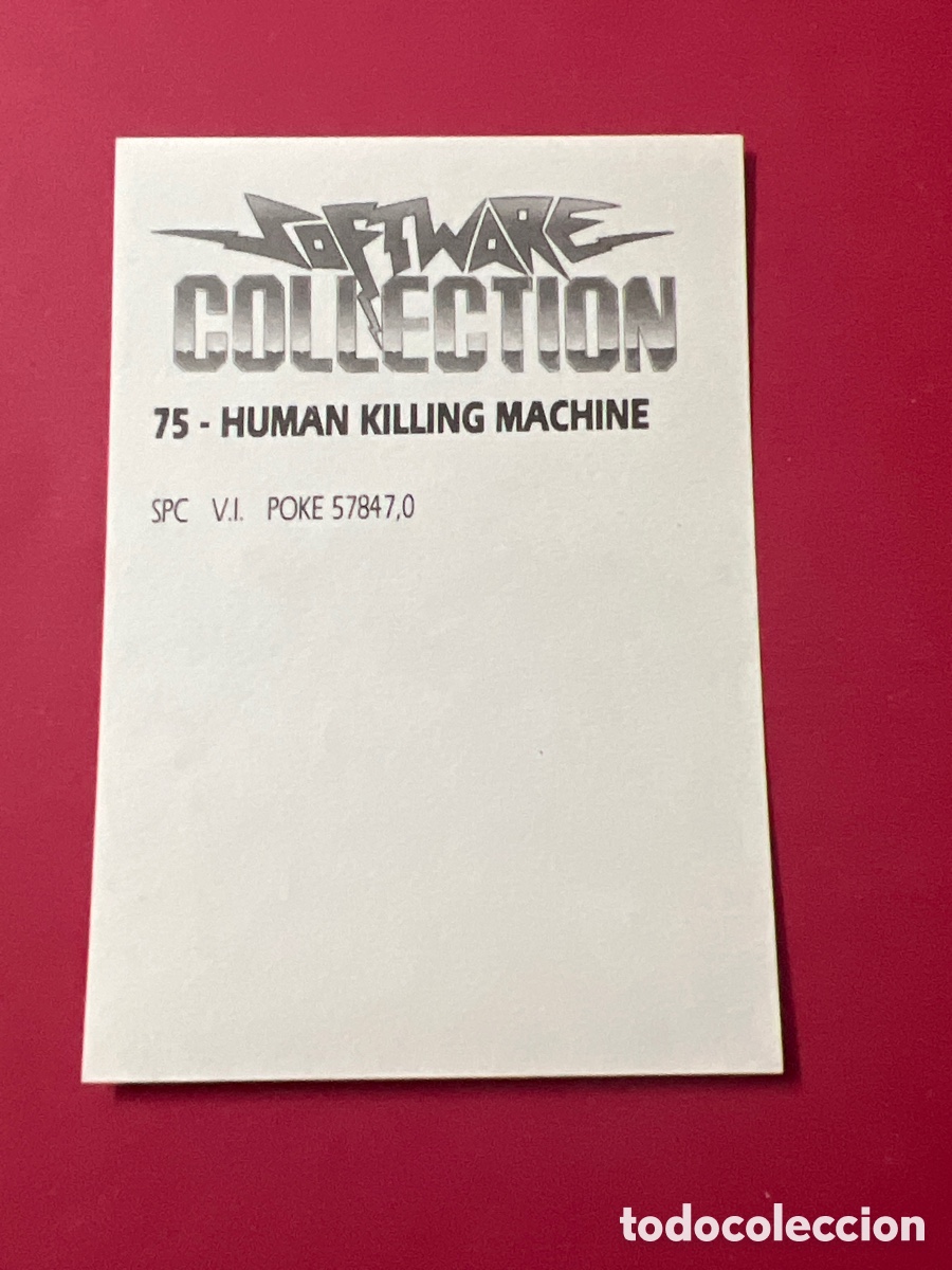 Coleccionismo cromos antiguos: C6041. Software Collection cromo numero 75 HKM Human Killing Machine - Foto 2