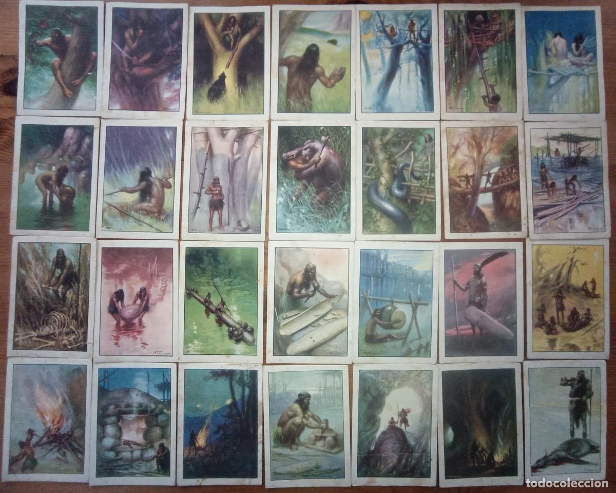 Coleccionismo cromos antiguos: HISTORIA DEL PROGRESO HUMANO COLECCI&Oacute;N DE 28 CROMOS. Chocolates Amatller - Foto 2