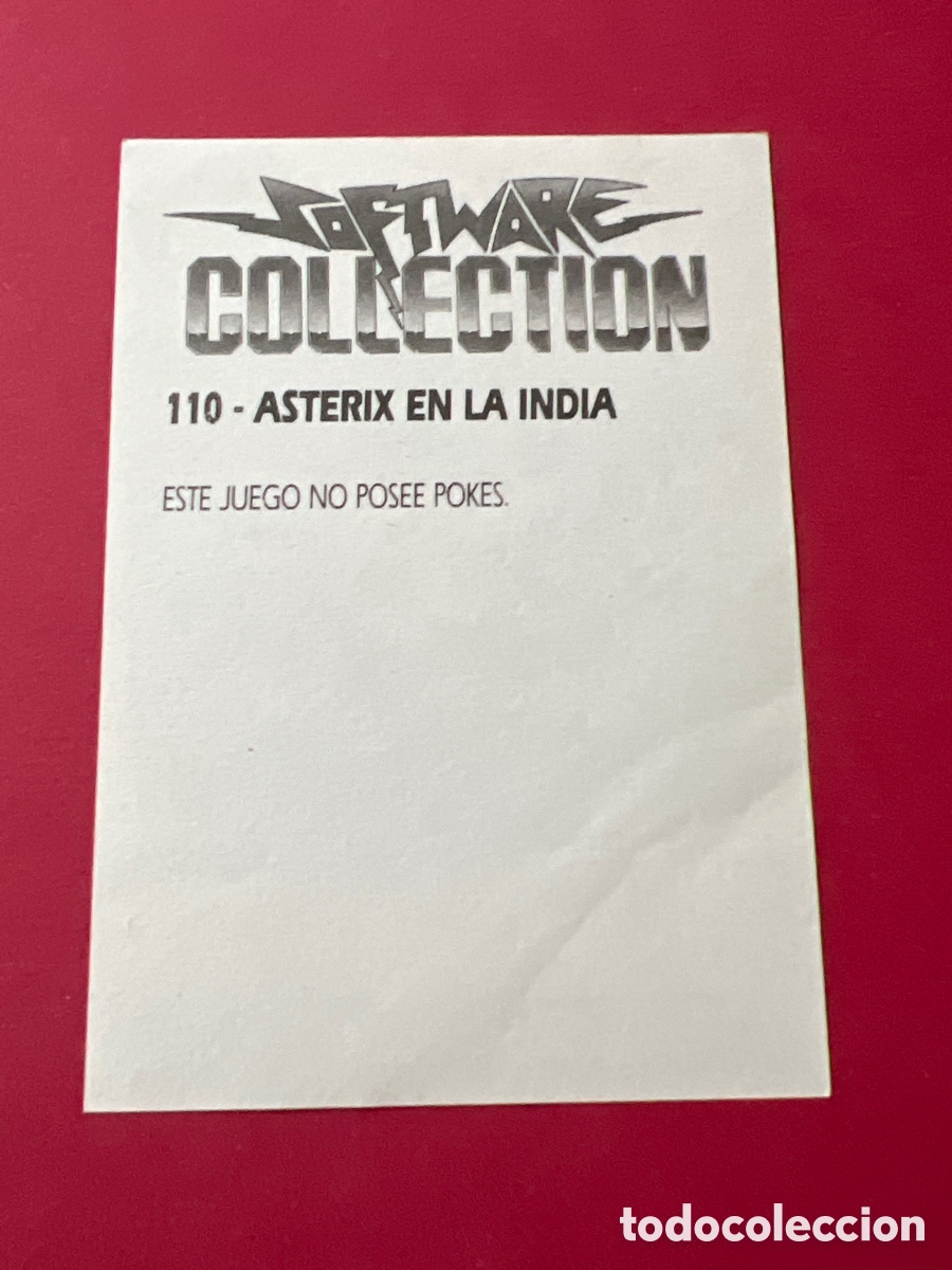 Coleccionismo cromos antiguos: C6734. SOFTWARE COLLECTION CROMO NUNCA PEGADO N&ordm; 110 ASTERIX EN LA INDIA - Foto 2