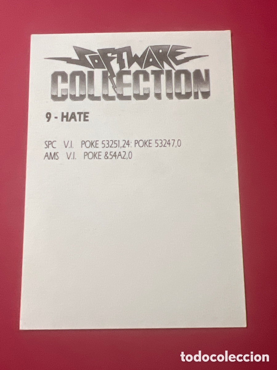 Coleccionismo cromos antiguos: C6847. SOFTWARE COLLECTION CROMO NUNCA PEGADO N&ordm; 9 HATE ERBE - Foto 2