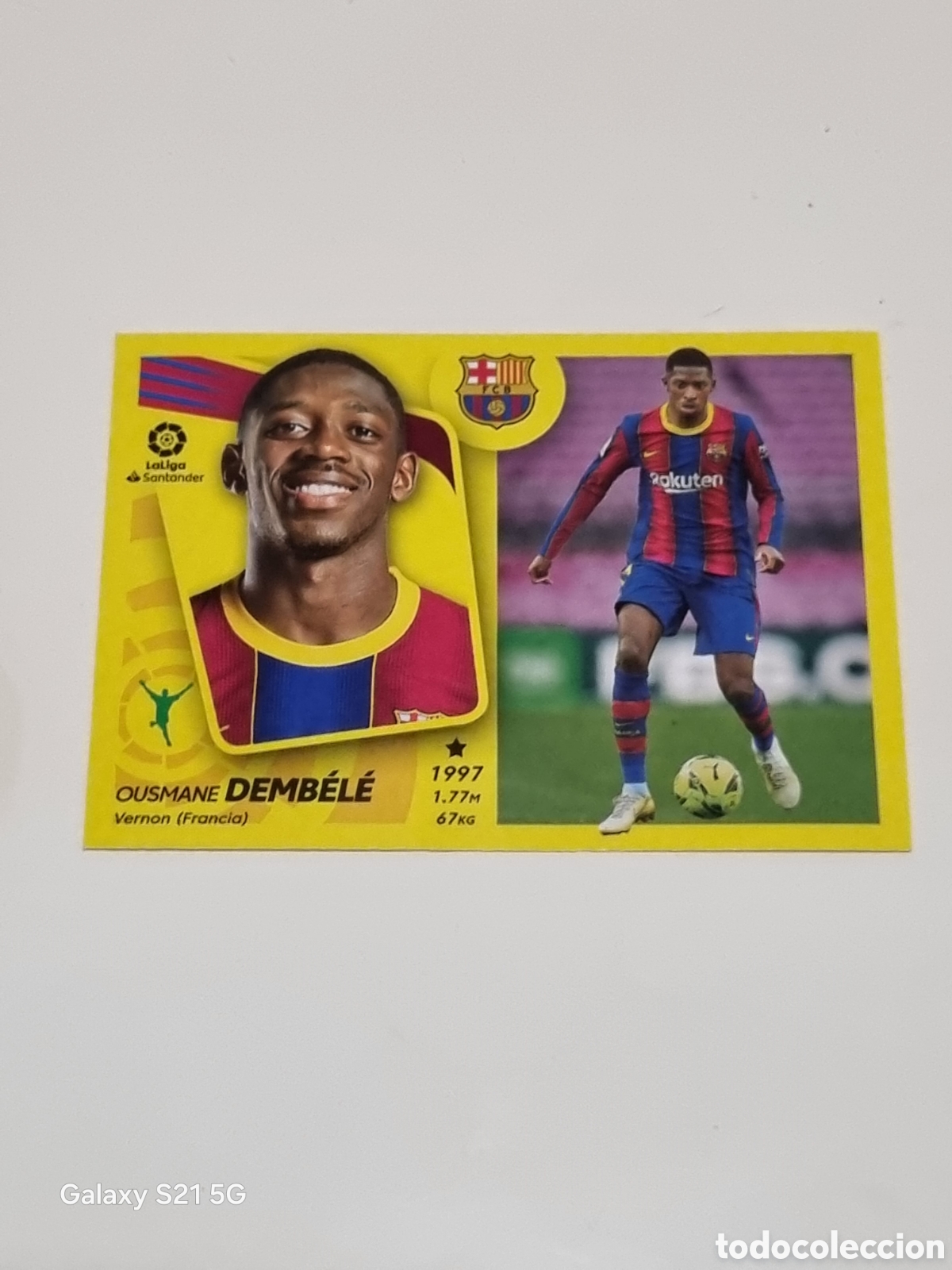 Coleccionismo Cromos antiguos: 20A - DEMBELE BARCELONA LIGA ESTE 2021-2022