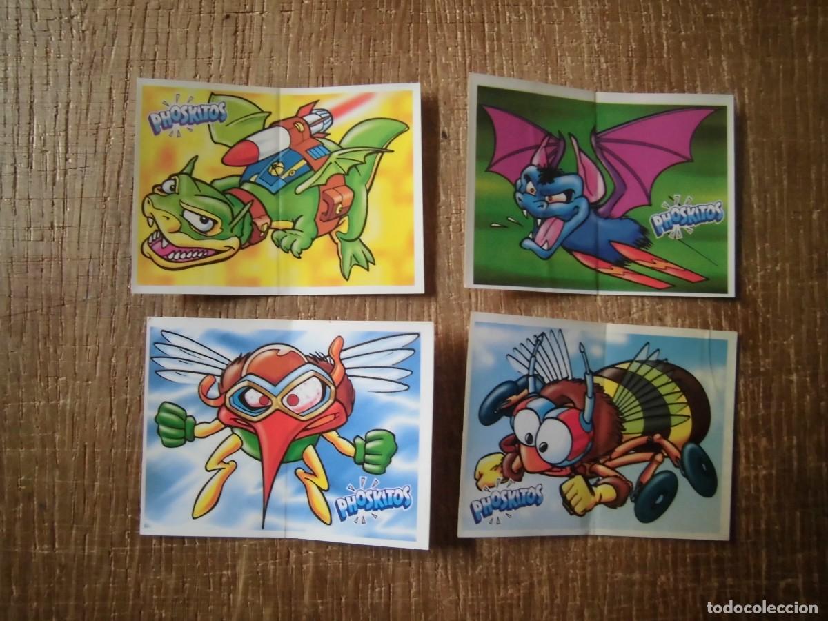 Coleccionismo Cromos antiguos: COLECCI&Oacute;N INCOMPLETA 4 CROMOS SPIDY PHOSKITOS 1997