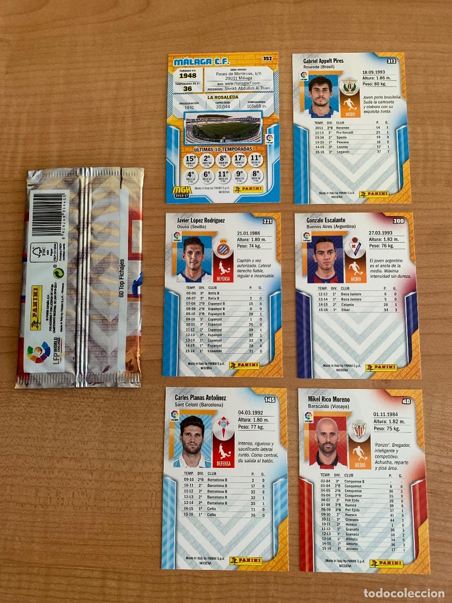 Coleccionismo cromos antiguos: 6 cromos con sobre Megacracks 2016-17 - Foto 2