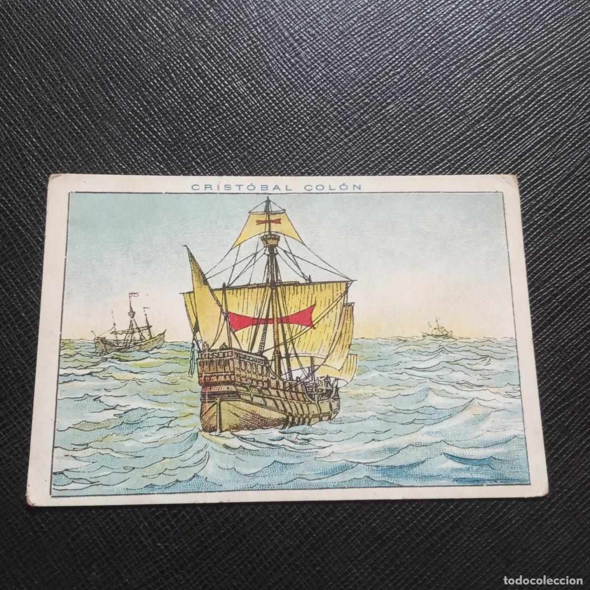 Coleccionismo cromos antiguos: 12 CRISTOBAL COLON CHOCOLATES JUNCOSA CROMO - CC10 SB4 B - Foto 1
