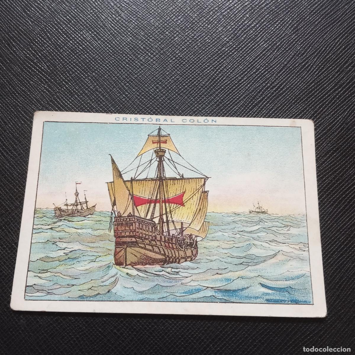 Coleccionismo cromos antiguos: 30 CRISTOBAL COLON CHOCOLATES JUNCOSA CROMO - CC10 SB5 B - Foto 1