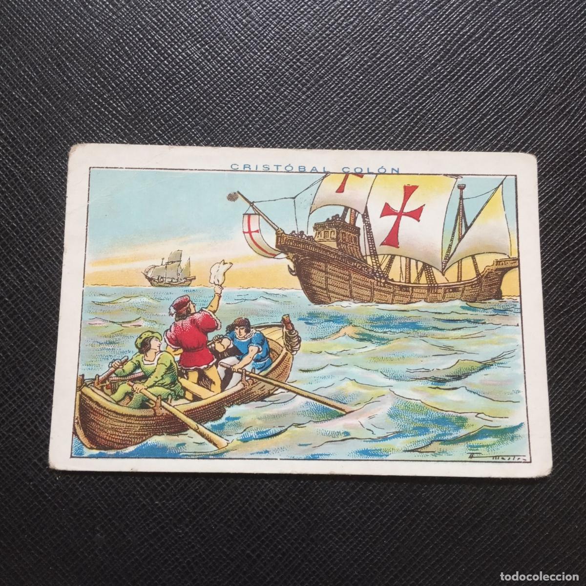 Coleccionismo cromos antiguos: 34 CRISTOBAL COLON CHOCOLATES JUNCOSA CROMO - CC10 SB5 - Foto 1
