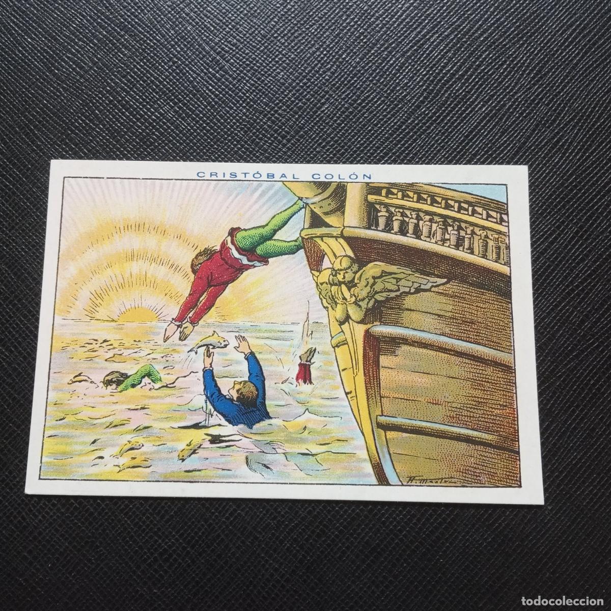 Coleccionismo cromos antiguos: 37 CRISTOBAL COLON CHOCOLATES JUNCOSA CROMO - CC10 SB5 B - Foto 1