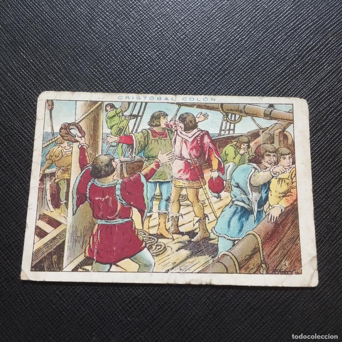 Coleccionismo cromos antiguos: 40 CRISTOBAL COLON CHOCOLATES JUNCOSA CROMO - CC10 SB5 B - Foto 1