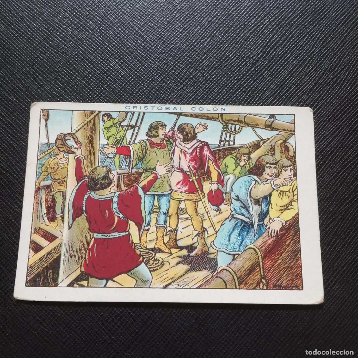 Coleccionismo cromos antiguos: 40 CRISTOBAL COLON CHOCOLATES JUNCOSA CROMO - CC10 SB5 D - Foto 1