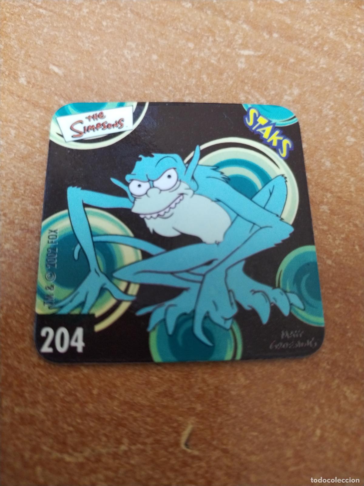 Coleccionismo cromos antiguos: IMAN STAKS THE SIMPSONS N&ordm; 204 ( PANINI ) - Foto 1