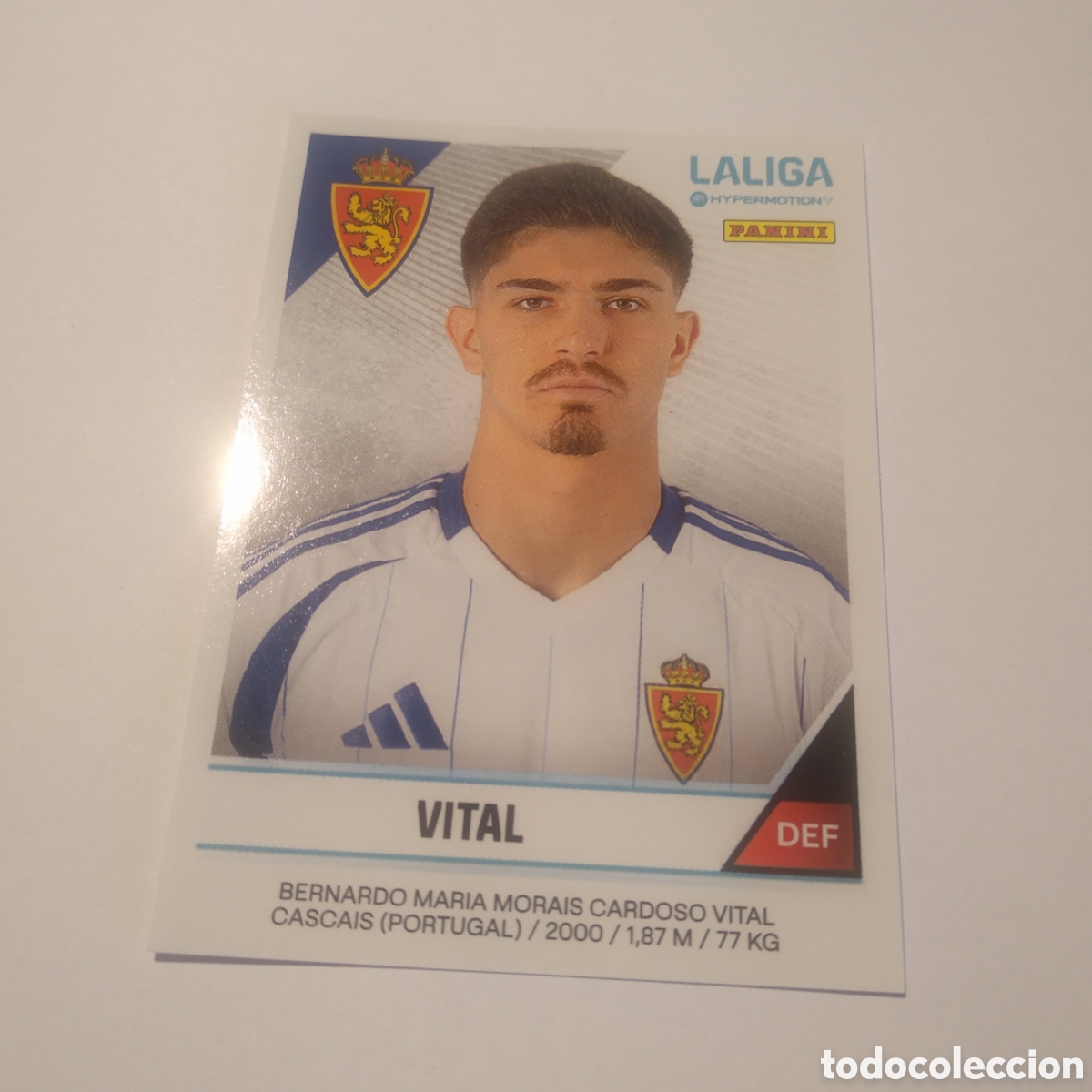 Coleccionismo Cromos antiguos: 408 VITAL REAL ZARAGOZA LIGA HYPERMOTION SEGUNDA 2&ordf; DIVISI&Oacute;N 2024 2025 PANINI 24 25