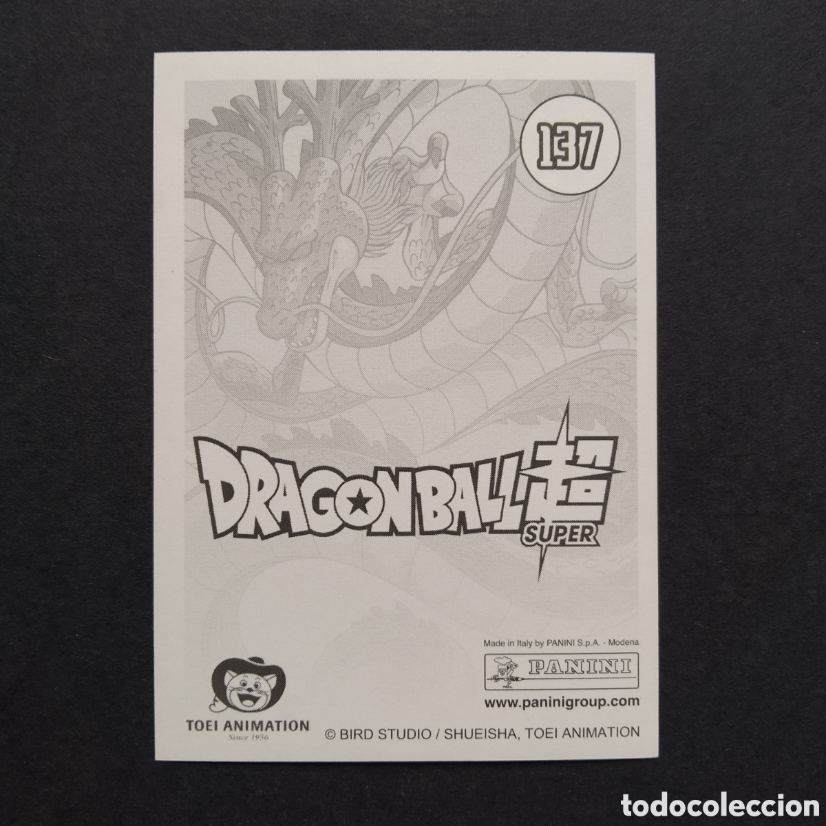 Coleccionismo cromos antiguos: CROMO - N&ordm; 137 - DRAGON BALL SUPER - PANINI - A&Ntilde;O 2017 - Foto 2