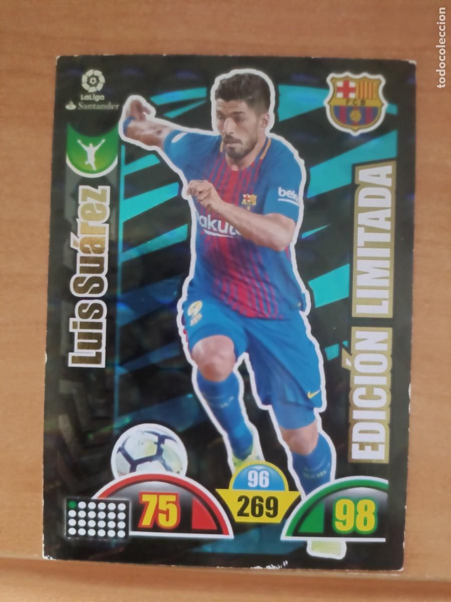 Coleccionismo cromos antiguos: luis suarez, adrenalyn 17 18 edicion limitada - Foto 1
