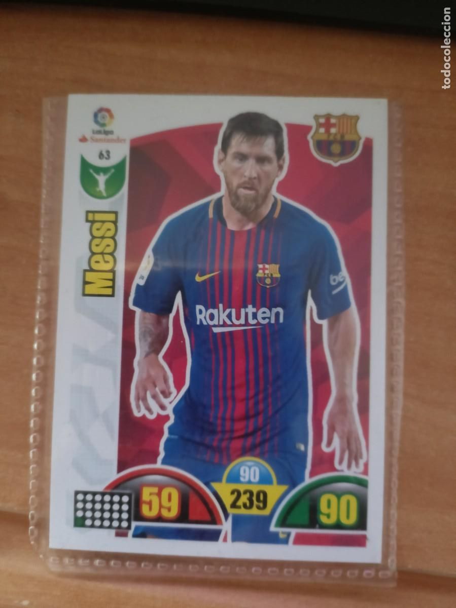 Coleccionismo cromos antiguos: messi, adrenalyn 17 18 - Foto 1