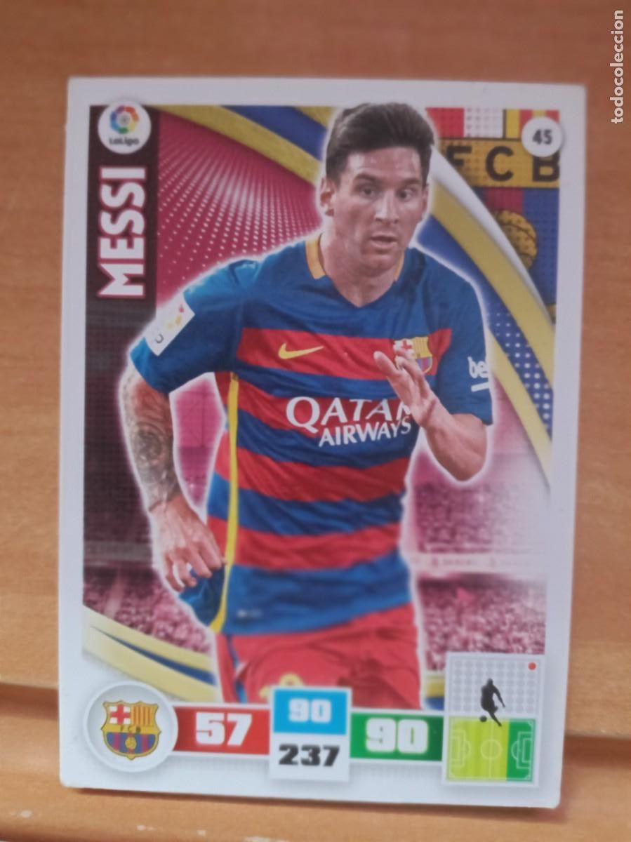 Coleccionismo cromos antiguos: messi, adrenalyn 15 16 - Foto 1