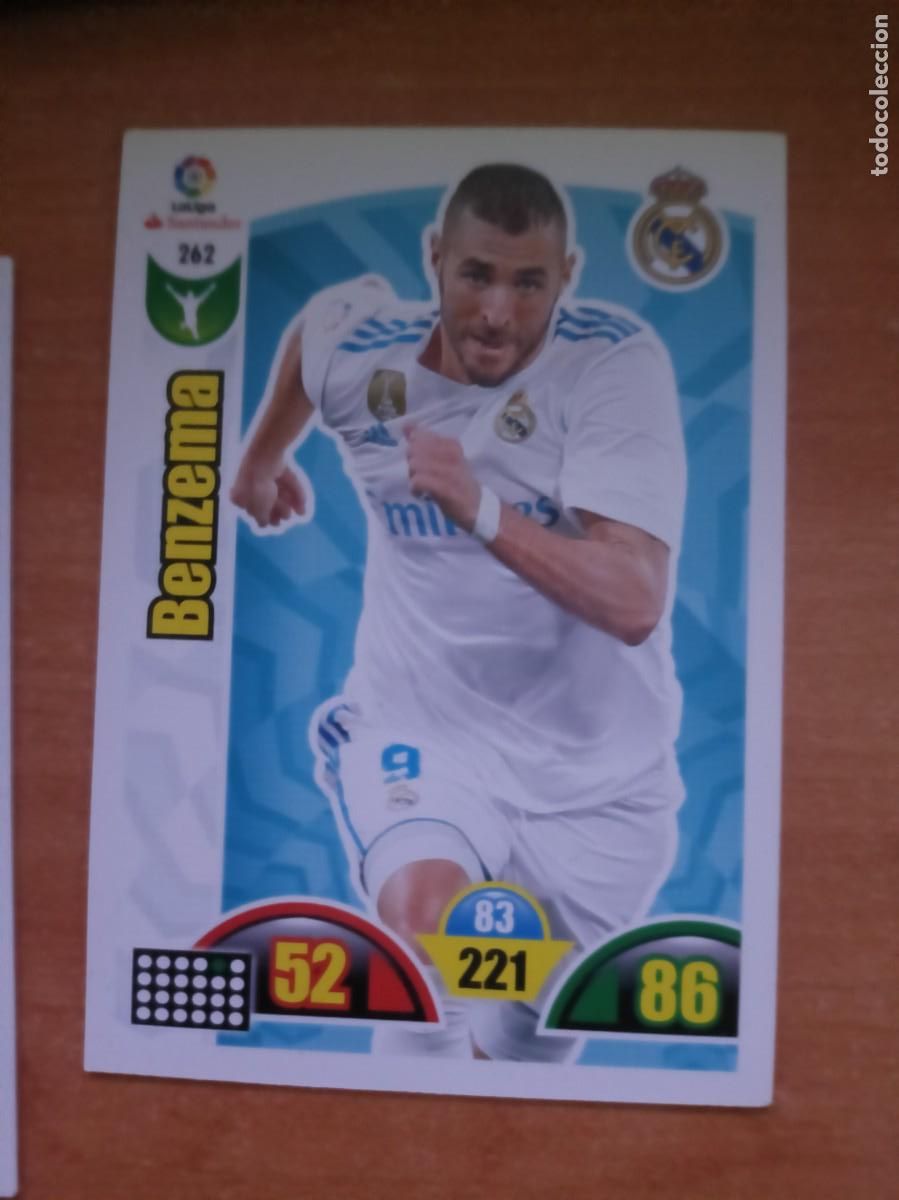 Coleccionismo cromos antiguos: benzema, adrenalyn 17 18 - Foto 1