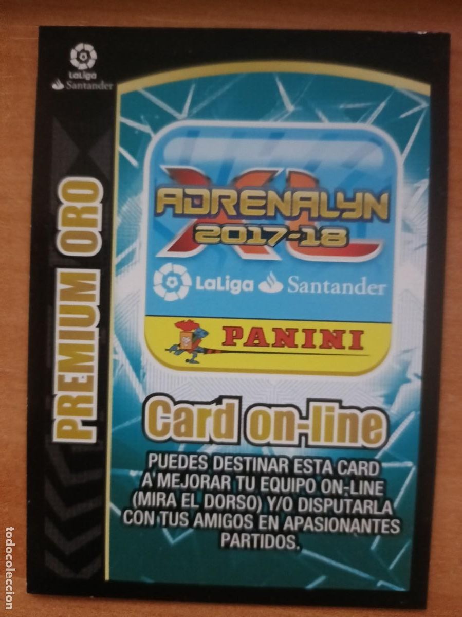Coleccionismo cromos antiguos: adrenalyn 17 18 premium oro - Foto 1