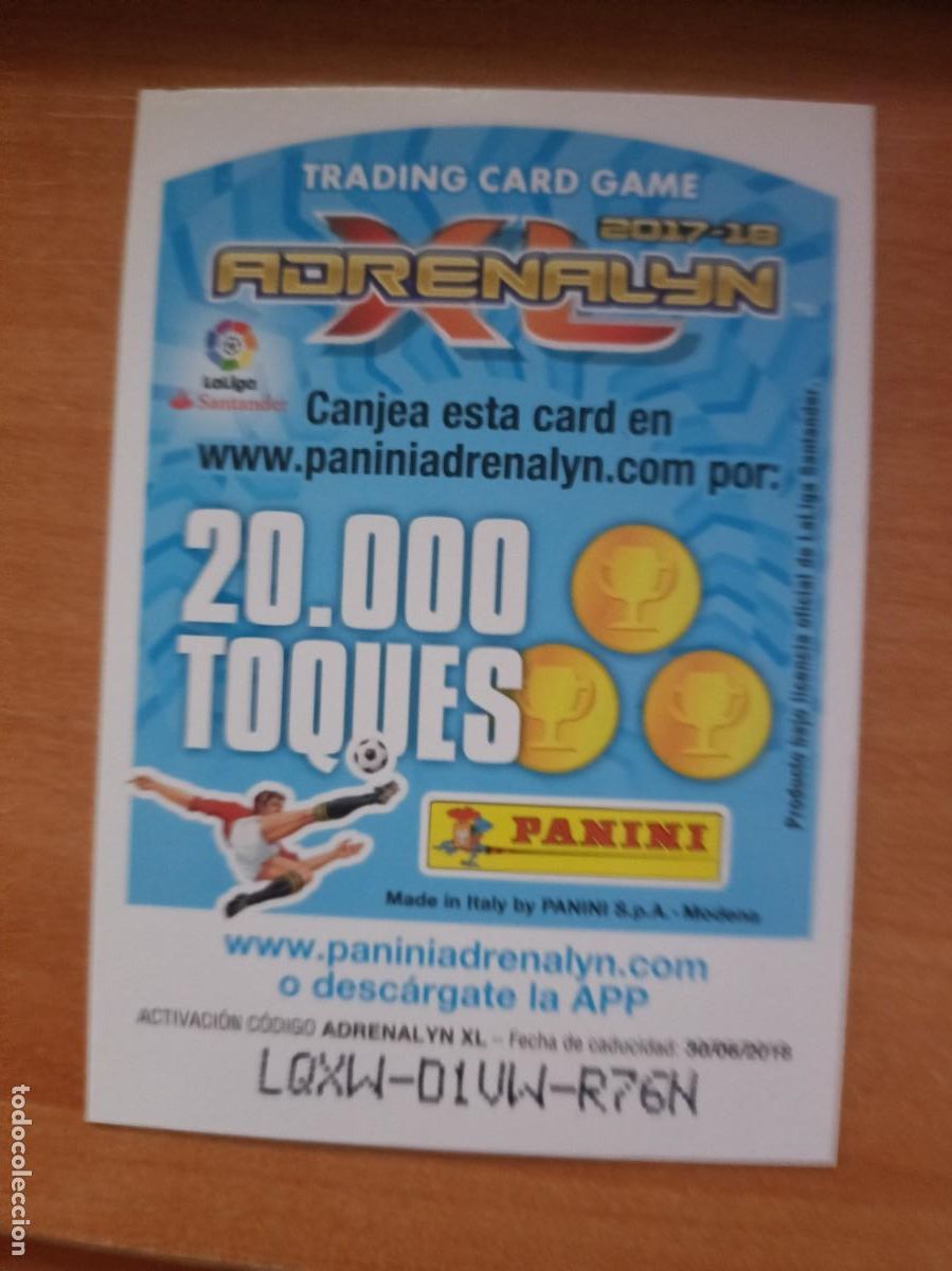 Coleccionismo cromos antiguos: adrenalyn 17 18 premium oro - Foto 2