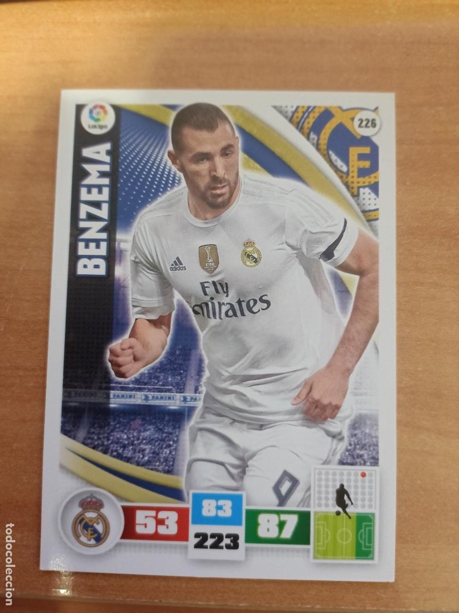 Coleccionismo cromos antiguos: benzema, adrenalyn 15 16. - Foto 1