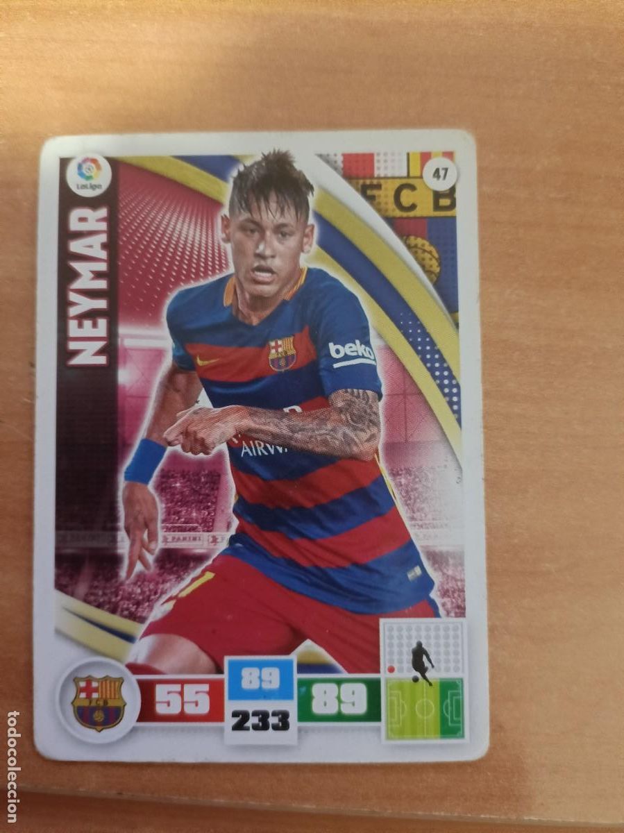 Coleccionismo cromos antiguos: neymar, adrenalyn 15 16. - Foto 1