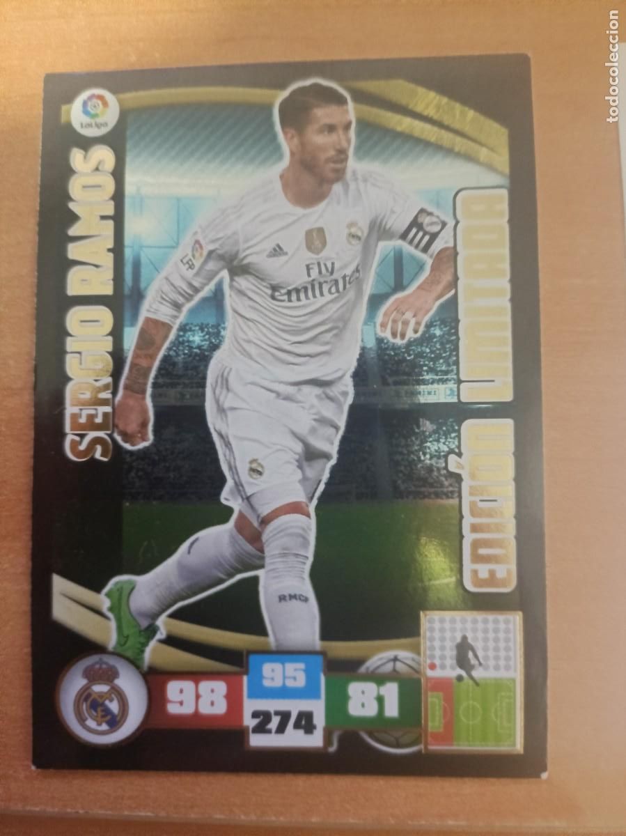 Coleccionismo cromos antiguos: sergio ramos, adrenalyn 15 16 edicion limitada - Foto 1