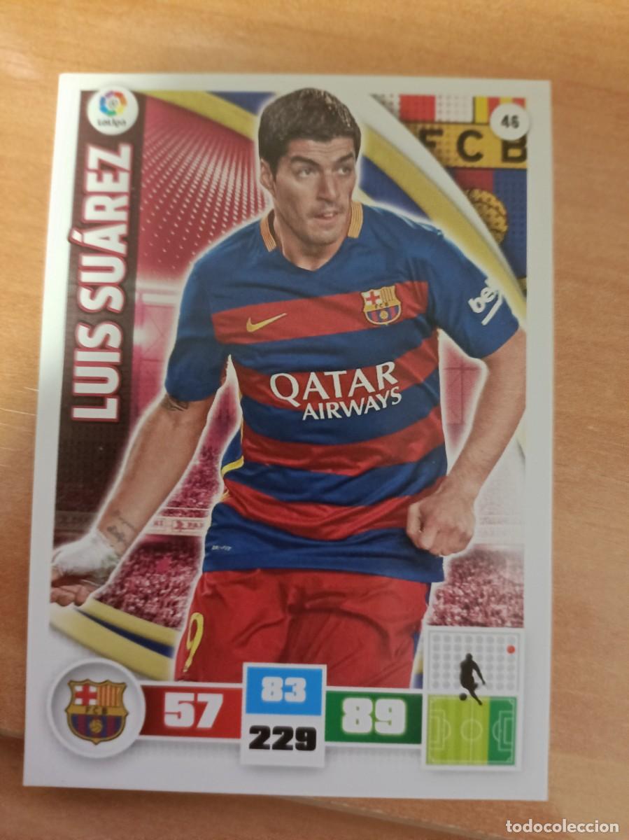 Coleccionismo cromos antiguos: luis suarez, adrenalyn 15 16. - Foto 1