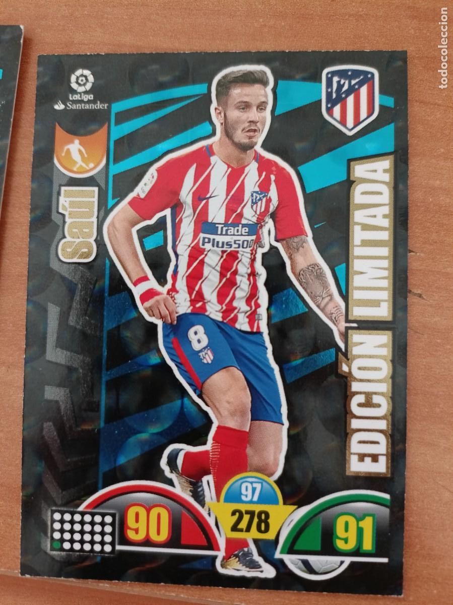 Coleccionismo cromos antiguos: saul, adrenalyn 17 18 edicion limitada - Foto 1