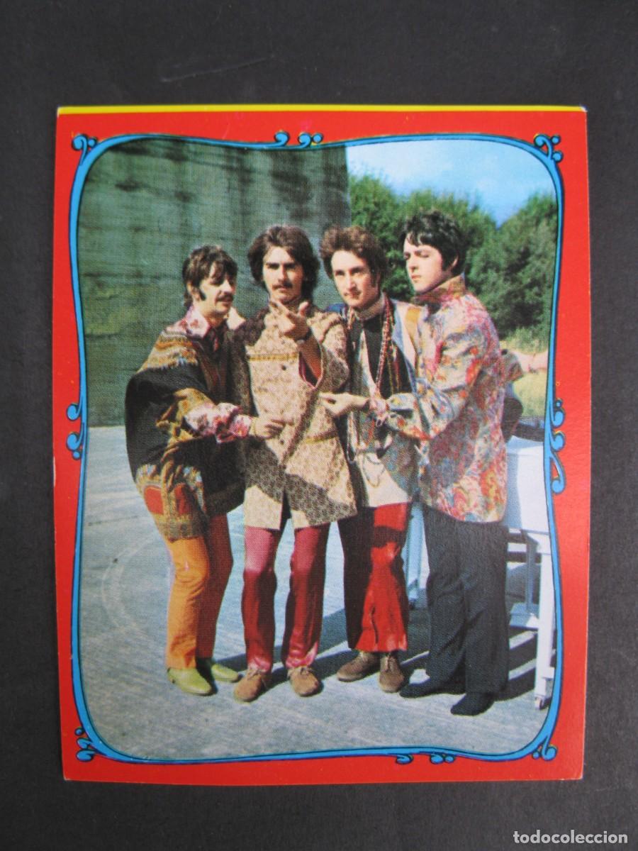 Coleccionismo cromos antiguos: LOTE DE UNA POSTAL Y CINCO CROMOS DE LOS BEATLES. - Foto 5