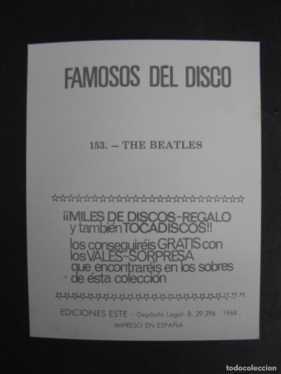Coleccionismo cromos antiguos: LOTE DE UNA POSTAL Y CINCO CROMOS DE LOS BEATLES. - Foto 8