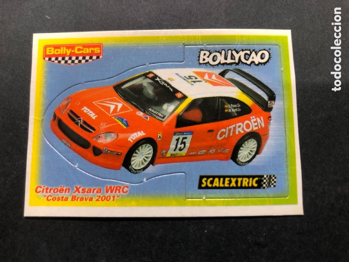 Coleccionismo Cromos antiguos: CROMO TROQUELADO BOLLYCAO COLECCION BOLLY-CARS SCALEXTRIC CITROEN XSARA WRC COSTA BRAVA 2001