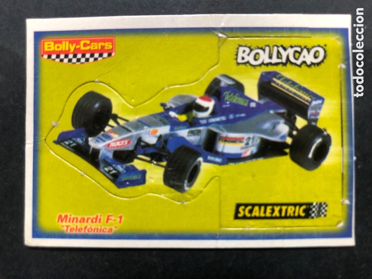Colecionismo Cromos antigos: CROMO TROQUELADO BOLLYCAO COLECCION BOLLY-CARS SCALEXTRIC MINARDI F-1 TELEFONICA