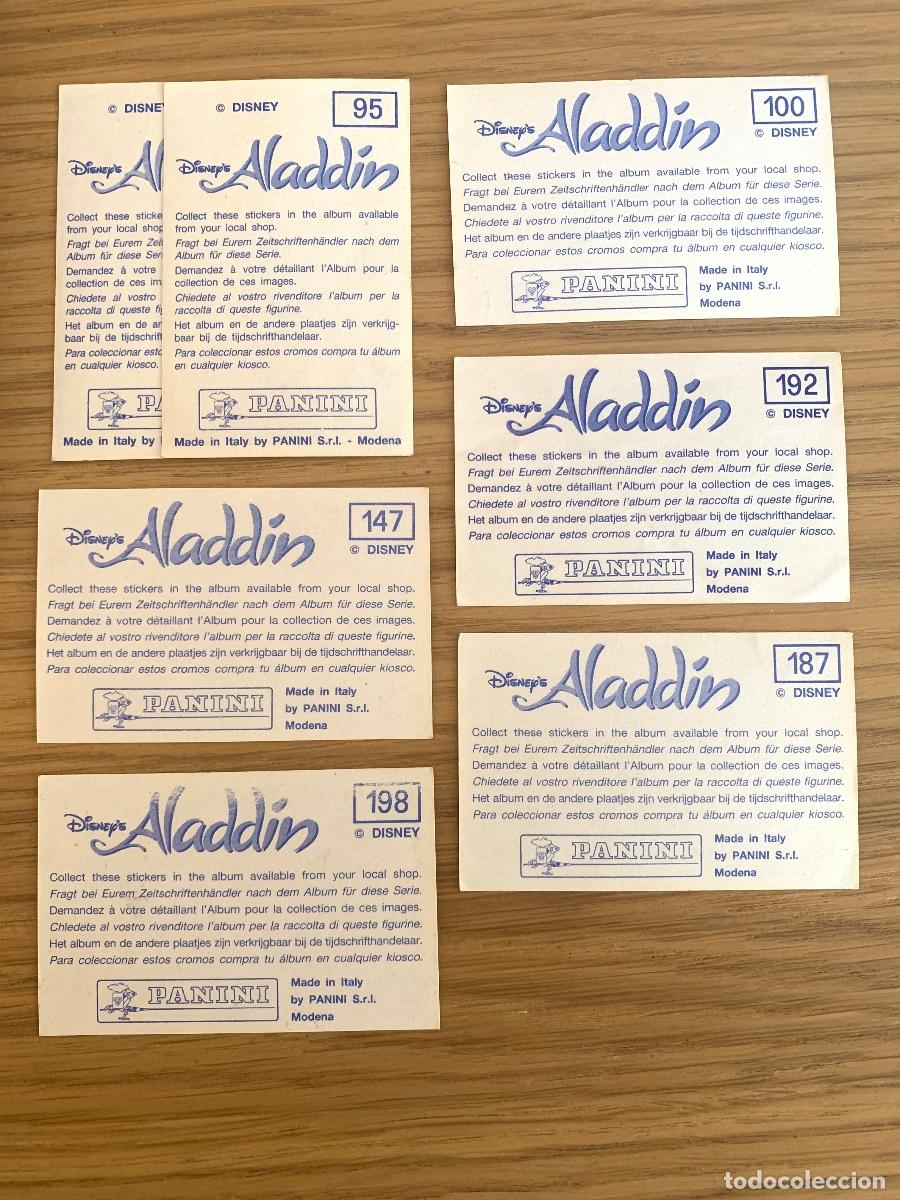 Coleccionismo cromos antiguos: Lote de cromos Aladdin Panini 1992 - Foto 3